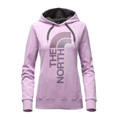 The North Face Trivert Logo Pullover Hoodie Women's Sporty Heather Hoodie With Drawstring, Heather Hooded Athleisure Hoodie, Heather Hooded Hoodie In Athleisure Style, Heather Athleisure Hoodie, Sporty Heather Sweatshirt With Drawstring Hood, Fall Outdoor Hoodie With Logo Print, Outdoor Hoodie Sweatshirt With Logo Print, Hoodie Sweatshirt With Logo Print For Outdoor, Logo Print Hoodie Sweatshirt For Outdoor