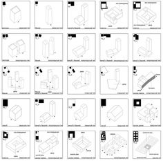 the diagram shows different types of furniture and how they are used to make them look like it