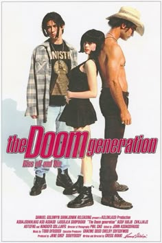 a movie poster for the film the door generation with three people standing in front of one another