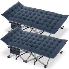 2 pcs portable cot with wheels for camping