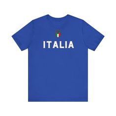 A classic vintage-looking Italia T-Shirt in two different colours. Great to style.  Crop it and wear it also as a crop top! Available in all sizes. This classic unisex jersey short sleeve tee fits like a well-loved favorite. Soft cotton and quality print make users fall in love with it over and over again. These t-shirts have-ribbed knit collars to bolster shaping. The shoulders are tapered for a better fit over time. Dual side seams hold the garment's shape for longer.    .: The tear-away label Italia Shirt, Italy Shirt, Vintage Italy, Football Fans, Classic Vintage, Soccer Jersey, Jersey T Shirt, Shirt Price, Czech Republic