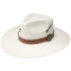 PRICES MAY VARY. Turn heads in the White sands Charlie 1 Horse hat! Pinchfront crown Leather tooled hatband with turquoise detailed concho Fire branded "C" logo on crown Sizes S, M, L, XL. Turn heads in the White sands Charlie 1 Horse hat! Charlie Horse Hats, Charlie 1 Horse Hat, Cowboy Hat Design, Charlie Horse, Horse White, Hat Design, C Logo, Sandy Beaches, White Sand