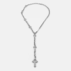 EXTRUDED CROSS CHAIN | RARE-ROMANCE Staple Earrings, Cross Rosary, Spike Hoop Earrings, Spike Earrings, Cross Chain, Branded Packaging, Cross Designs, Pearl Chain, Chain Choker