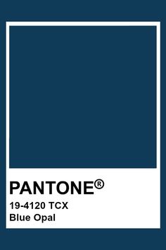 pantone's blue opal color is shown