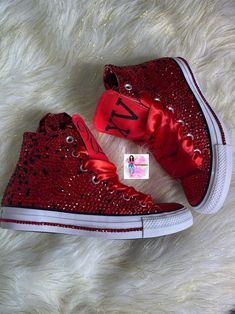 Red Heels Quinceanera, Red Quince Shoes Sneakers, Red Heels Quince, Christmas Quinceanera Ideas, Surprise Dance Outfits Quinceanera Red, Black And Red Quince Dress, Quince Suprise Dance Outfit, Quince Decorations Red And Gold, Red And Black Sweet 16 Party Ideas