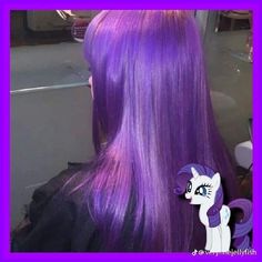 Mlp Hair, Mlp Hairstyles, My Little Pony Hair, Half And Half Hair, Hair Inspired, Dyed Hair Purple, Short Box Braids Hairstyles, Mlp Characters, Hair Color Cream