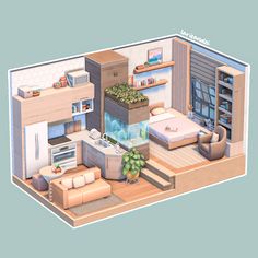 Sims 4 Bedroom Ideas No Cc Base Game, Tiny Living Sims 4, Micro Home Sims 4, Sims 4 No Cc Rooms, Sims Decor Ideas, Sims 4 Decor Ideas, Tiny House Sims 4, Sims 4 Tiny House, Sims 4 Houses Ideas