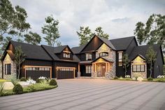 this is an artist's rendering of these luxury home plans