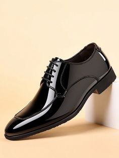 New Men's Business Dress Shoes, Lightweight Trendy Low-Cut Shoes, British Style Pointed Toe Wedding Groom Shoes Black         Men Shoes, size features are:Bust: ,Length: ,Sleeve Length: Groom Shoes Black, Mens Business Dress, Men's British Style, Mens Slip Ons, Low Cut Shoes, Brogues Style, Groom Shoes, Black Shoes Men, Leather Formal Shoes