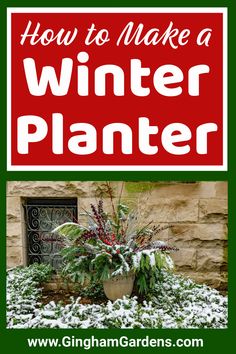 how to make a winter planter