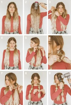 Tutorial: Winter Hairstyle With Beanie › thefashionfraction.com Hairstyle With Beanie, Cute Winter Hairstyles, Easy Work Hairstyles, Winter Hairstyle, Simple Hairstyle, Winter Hairstyles