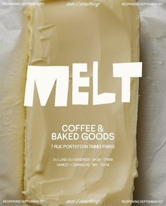 a bag of melt coffee and baked goods