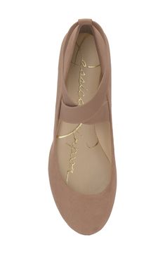 Crisscross elastic straps give charming added detail to this classic ballet flat to wear from work to the weekend.Sizing: True to size. M=standard width, W=wide width- Round toe- Slip-on with crisscross detail elastic ankle strap- Cushioned footbed- Hidden wedge heel- Approx. 0.5" heel- Imported Manmade upper, rubber sole Preppy Look, Flip Flop Slippers, Clutch Pouch, Sweaters And Leggings, Comfortable Sandals, Ballet Flat, Kids Boots, Jessica Simpson