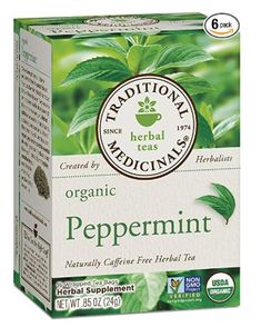 traditional medicine organic peppermin tea