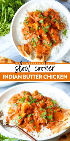 Grab some chicken thighs for this slow cooker dinner idea! It's an easy crockpot meal with zero fuss. Served with rice and naan, this Indian butter chicken recipe is of restaurant quality! Save this pin! Butter Chicken Slow Cooker, Slow Cooker Indian, Easy Delicious Meals, Indian Butter Chicken, Indian Foods, Butter Chicken Recipe, Chic Chic, Recipes Indian, Chicken Slow Cooker Recipes