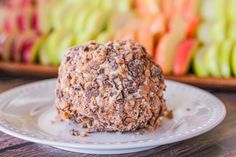 Sweeten up the traditional cheese ball with this Caramel Apple version. Delicious with any fruit you want to dip in it!!