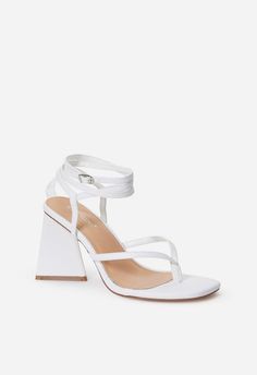 Ariana Heeled Sandal Flip Flop Heels, Heels White, Fashion Shoes Sandals, Sandals Strappy, Heeled Sandal, Shoe Dazzle, Female Fashion, Strappy Sandals, Flip Flop