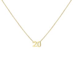 PRICES MAY VARY. Cute Number Necklace - Gold Number 20 necklace is designed for you and your lovely daughter. Each number is unique to different people. It can represent the month of birth, age, anniversary, lucky number... Even just because you like it. The best gift for your daughter, granddaughter. Stainless Steel Necklace - Made of 18k gold plated stainless steel, skin touch is not allergic, nickel free, lead free, and hypoallergenic. The high quality chain and dainty number pendant are very 111 Angel Number, Angel Number Necklace, Good Birthday Presents, Birthday Necklace, Necklaces Chain, Number Necklace, Gold Number, Lucky Number, Jewelry Birthday