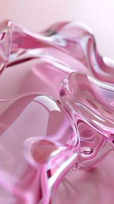 an abstract pink background with wavy lines