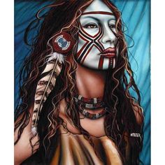 Indian 5D DIY Full Drill Diamond Painting - artpaintingworld Tattoos On Face, Cherokee Indian Art, Cherokee Indian Tattoos, Indian Tattoos, Native American Woman, Native American Images, Cherokee Indian, Native American Artwork, Native American Peoples