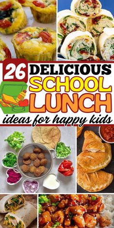 25 delicious school lunch ideas for happy kids