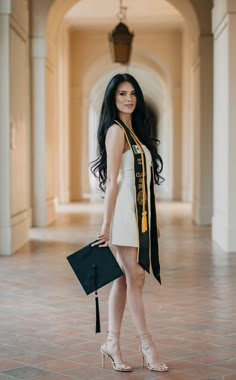 Cal State LA Graduation Portraits at Pasadena City Hall Cap Gown Senior Pictures Outside, Graduate Photoshoot, College Grad Pictures, College Grad Pics, Grad Picture Ideas, Graduation Pictures Poses, Graduation Board, Cap And Gown Pictures, Nursing Graduation Pictures