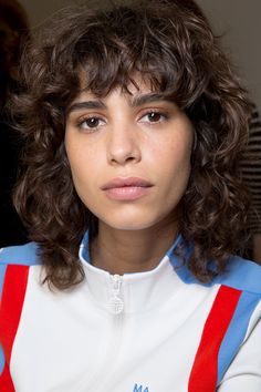 Bangstyle Hair, Curly Hair Model, Bangs Hairstyle, Short Shag, Curly Bangs, Curly Hair Women, Curly Hair Inspiration, Curly Hair With Bangs