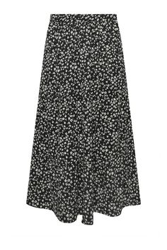 This new-in maxi skirt is the perfect pick for summer. Made from a textured jersey fabric, it features a vintage floral print with a tiered design and elasticated waistband. Team with a vest top and sandals for a look that you'll want to wear on repeat this season.  Why We Love It: A pretty print to add to your collection. Machine washable. 95% Polyester, 5% Elastane. Maxi Floral Skirt, Black Floral Maxi Skirt, Skirts Floral, Vintage Floral Skirt, Midaxi Skirt, Black Floral Skirt, Work Wear Outfits, Floral Maxi Skirt, Printed Maxi Skirts