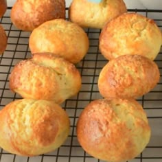 freshly baked muffins cooling on a wire rack