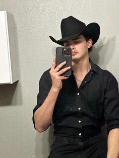 #cowboy Cowboy Black Outfit, Black Cowboy Costume, Cowboy Fits Men, All Black Cowboy Outfit For Men, Cowboy Style Outfits, Black Vaquero Outfit Men, Cowboy Halloween Costume Man, Men Cowboy Outfits Halloween, Halloween Cowboy Men