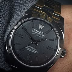 “Rolex. Milgauss titan black” Black Rolex, Rolex Milgauss, Men Stuff, Oyster Perpetual