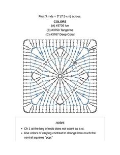 the crochet pattern is shown with instructions to make it easier for beginners