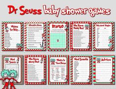 dr seuss baby shower game