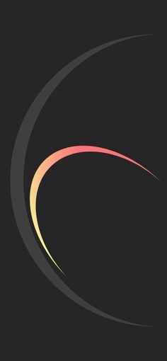 an abstract black background with orange and yellow lines in the shape of a curved curve