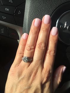 SNS nails, pale pink #121 ❤️ February Nails Dip Powder, Nails Pale Pink, Sns Nail Powder, Nail Colors For Pale Skin, Pink Dip, Neutral Nail Color, Nail Color Trends