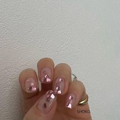 Office Nails, Heart Nail Designs, Anime Nails, Beauty Nails Design, Jelly Nails, Pretty Nail Art, Minimalist Nails