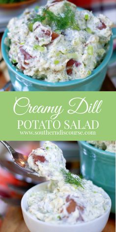 creamy dill potato salad is an easy side dish that's ready in less than 30 minutes