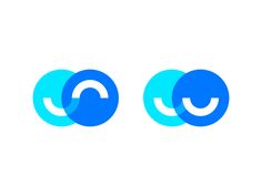 two blue circles with the letter o in them