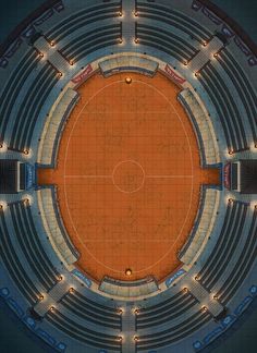 The Fantasy Stadium Battle Map Fantasy Stadium, Pokemon Stadium, Pokemon Rpg, Rpg World, Dungeon Master's Guide