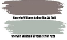 three different shades of gray paint with the words sheryln williams chnichia sw 60