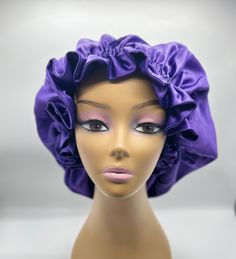 Comfortable, stylish, unique, vibrant reversible and double-sided Bonnet and cap. Double sided high quality satin to protect your hair and keep it styled, retain moisture and shine. Hair type: Suitable for all hair types and hair styles This hair bonnet/cap is made with care, love and with YOU in mind. Individually handmade in the USA🇺🇸 not mass made. Dimensions: One size fits all adults. 22 - 23" head circumference with elastic for snugness or more stretch based on unique head size and volumn Turbans, Hair Accessories Headbands, Locs, Moisturizer, Beauty Book, Hair Accessories