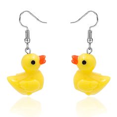 PRICES MAY VARY. 🦆Product Dimension: Duck earrings are approx. 17mm*42mm/0.67inch*1.65inch.proper size is convenient to carry and store, easy to replace anywhere optionally, will give you comfortable wearing experience. 🦆High quality material: Duck Earrings are made of alloy and resin,which is not easy to fade.These Duck Earrings are hypoallergenic, lead and nickel People with sensitive skin can also wear it, It will not irritate your ears, Wear it with confidence. 🦆Unique design: Lovely Yell Yellow Duck Cartoon, Cartoon Earrings, Duck Earrings, Duck Cartoon, Cute Duck, Yellow Duck, Polymer Clay Charms, Clay Charms, Light Weight Earrings