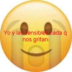 a smiley face with the words yo y las genibles cada o nos gritan