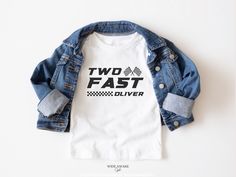 Introducing our super cool Two Fast birthday t-shirts, for a boys' race car theme party. These shirts are high quality and made with 100% soft ringspun cotton for very comfortable wear.   HOW TO ORDER 1. Select the color and size/name from the drop-down menu and add it to the cart 2. Repeat the process if you want to order more shirts 3. If you want a custom shirt, please select that from the menu and add the name to the personalization box NB: We have multiple options for Mom and Dad in the lis Two Fast Shirt, Two Fast Birthday Party Boy, Two Fast Birthday Shirt, Race Car Theme Party, Car Theme Party, Vintage Race Car Birthday, Two Fast Birthday, Matching Birthday Shirts, Car Themed Parties