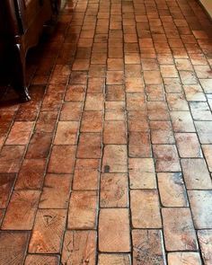 a brick floor with the words man cave ideas on it