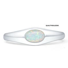 Oval 6mm Lab Grown White Opal Signet Bold Ring 925 Sterling Silver, Best Gift For Her. - Metal Type:  Sterling Silver.  -Metal Stamp or Hallmark:  925    -Silver Purity: 92.5% Sterling.    -Gemstone: Lab Grown white Opal.    -Face Measurements From South To North: 6mm(0.23")  -Ring Design: Oval Lab Created white Opal Signet Bold Ring. We believe in delivering the same product which we are offering in the listing. PAYMENT POLICY WE ACCEPT THE PAYMENT THROUGH PAYONEER ONLY. SHIPPING POLICY YOU WIL Opal Signet Ring, Face Measurements, Opal Band, Bold Rings, White Opal, Signet Ring, Metal Stamping, Rings Statement, Best Gift