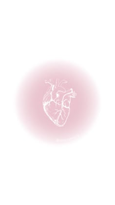 a drawing of a human heart on a white and pink background with the word love written below it