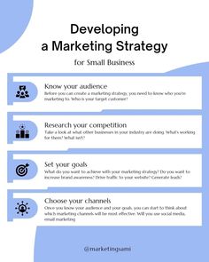 the steps to developing a marketing strategy for small business owners, including email and video content