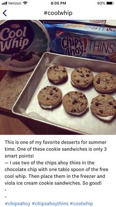 an image of cookies and ice cream on a tray with the caption'i don't know what they are