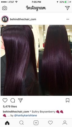 Pelo Color Borgoña, Black Cherry Hair, Dark Purple Hair, Bridget Bardot, Violet Hair